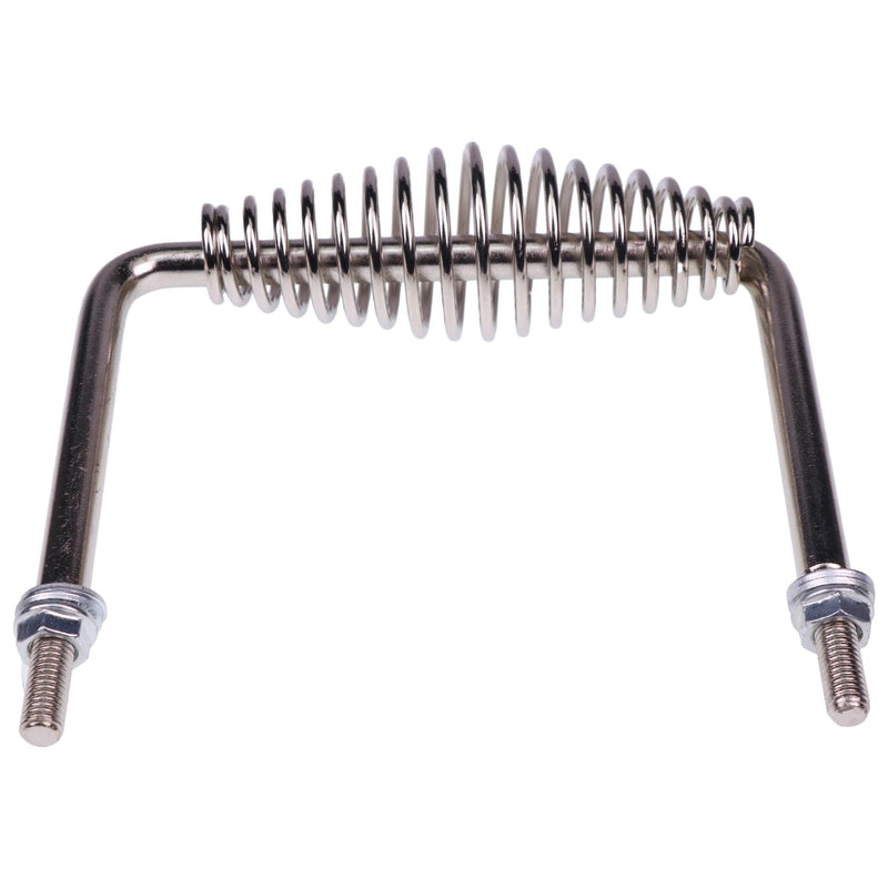 [Australia - AusPower] - 6" Stainless Spring Handle 5" Wide Overall with 1/2" Steel Rod Compatible with Most BBQ Pits Trailers Grills Custom Metal Projects Smokers Wood Stoves Cabinets 