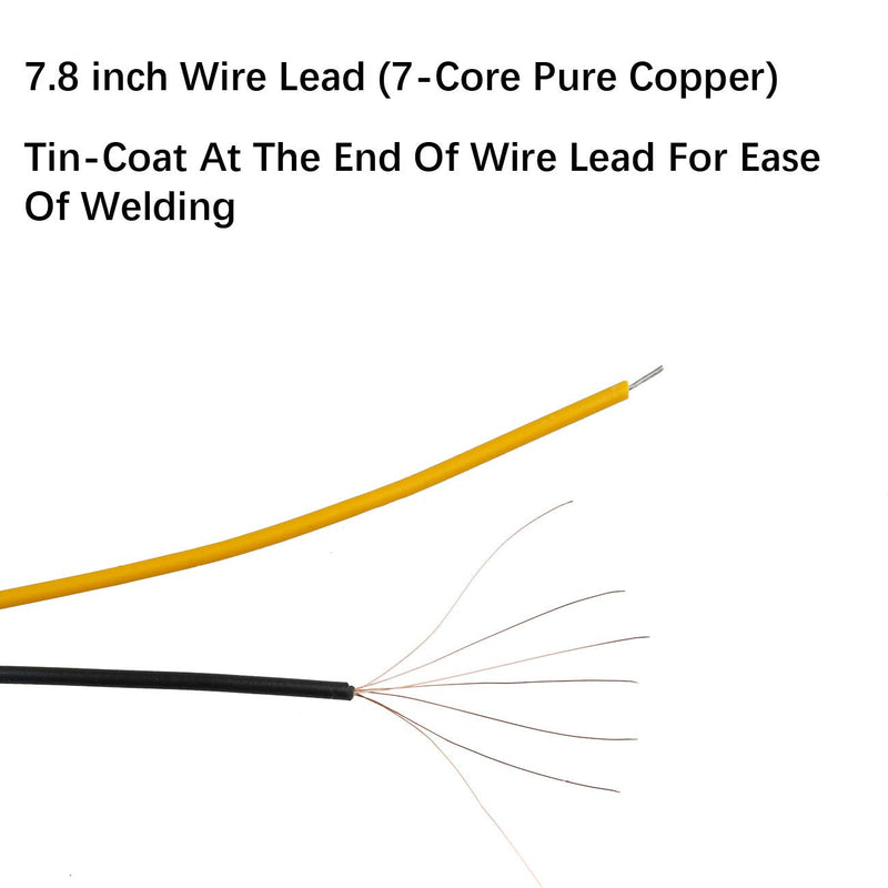 [Australia - AusPower] - 30pcs 12 Volt 1.8mm Red LED Lights Emitting Diodes Pre Wired 7.9 inch DC 12v LED Light Clear Lens Small LED Lamps 1.8mm Solid Light [05] Red / 30 Pcs 