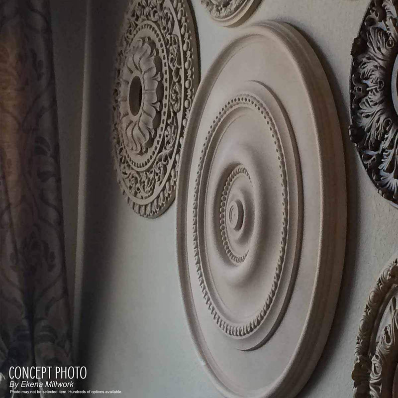 Ekena Millwork CM18GAWHF Granada Ceiling Medallion fits Canopies up to 6 5/8, Witch Hazel Witch Hazel (Flat Finish)