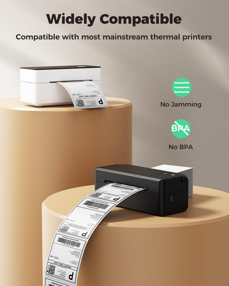 SVANTTO 4x6 Thermal Labels, Strong Adhesive and Perforated Shipping Labels, Thermal Printer Labels for Mailing Postage Address（500Pcs/Stack） 500 Labels