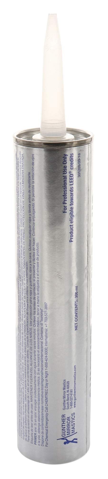 [Australia - AusPower] - CRL GN105P Gunther Premier Plus Ultra Low VOC Mirror Mastic, 10.1 oz Cartridge 