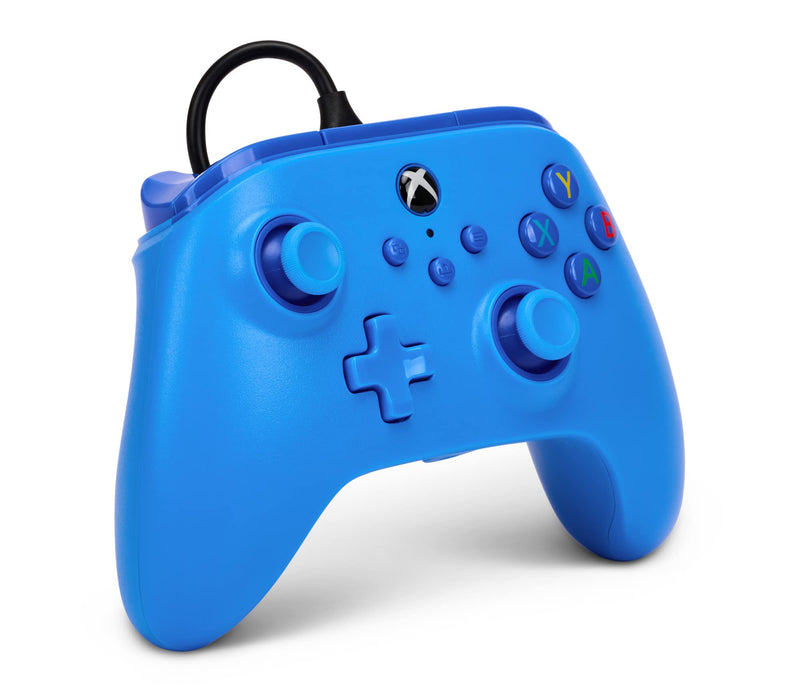 [Australia - AusPower] - PowerA Wired Controller for Xbox Series X|S - Blue, gamepad, video game/gaming controller, works with Xbox One, Officially Licensed 