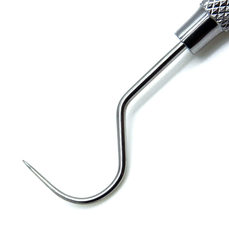 [Australia - AusPower] - Dental Explorer 23 Shepherd Hook, Ultra Light Diagnostic Endodontic Examination Instrument Individual Stainless Steel 