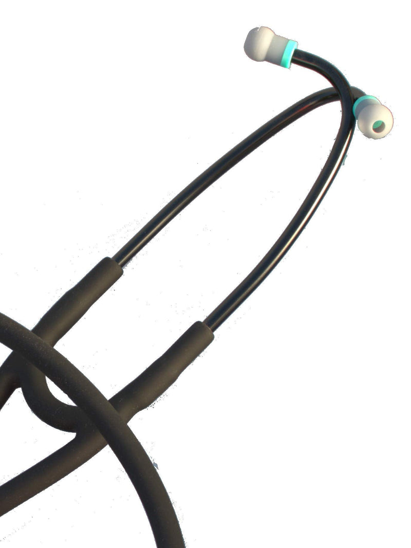 [Australia - AusPower] - Compatible Replacement Tube by CardioTubes fits Littmann(r) MasterCardiologyI(r) and Littmann(r) Cardiology III(r) Stethoscopes - 7mm Binaurals Black on Black TUBING 