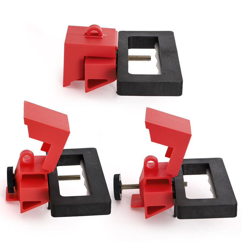 [Australia - AusPower] - WUWEOT 4 Pack Circuit Breaker Lockout Device, 480/600V Clamp-on Breaker Lock Out Device, Extra Large Universal Single & Multi Pole Circuit Interrupter, No Lock Needed 