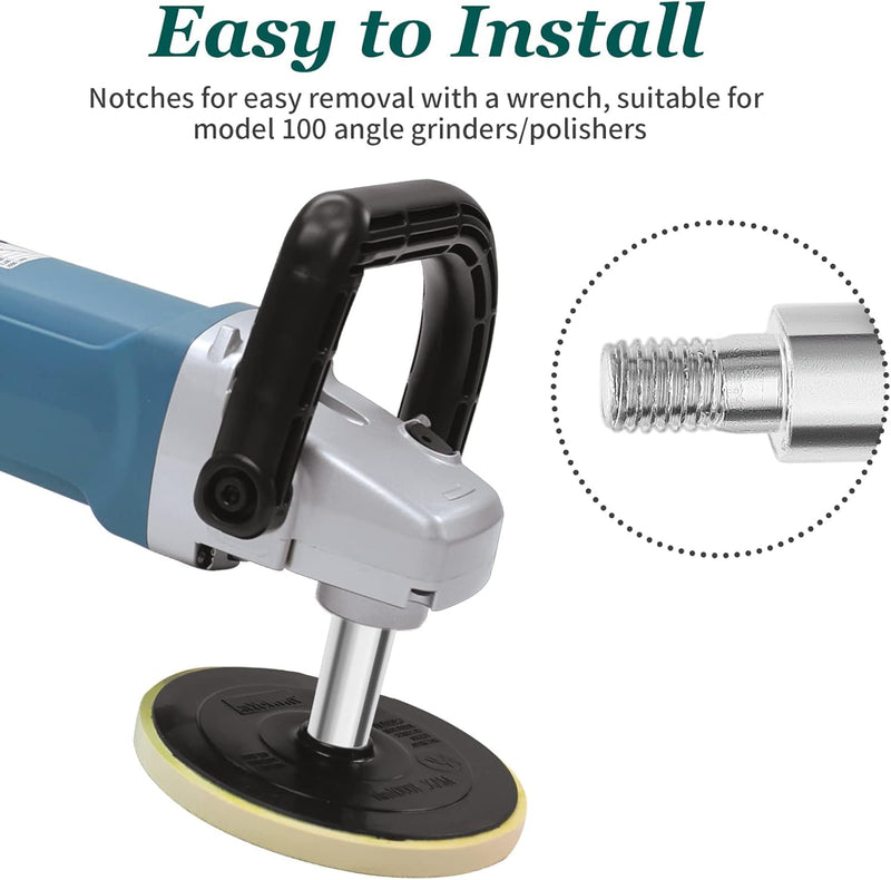 [Australia - AusPower] - Angle Grinder Extension Rod, Upgrade M10 Thread Polishing Machine Adapter Lever, Angle Grinder Extension Shaft for 100 Type Angle Grinder/Polisher (2 PCS) 2 Pcs 