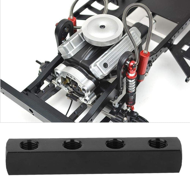 [Australia - AusPower] - SUS304 Air Hose Manifold Block, Air Hose Manifold Block Splitter, 4 Way 1/4 Inch BSPP Thread Pneumatic Air Hose Inline Manifold Block Splitter (4 Way) Straight cross 