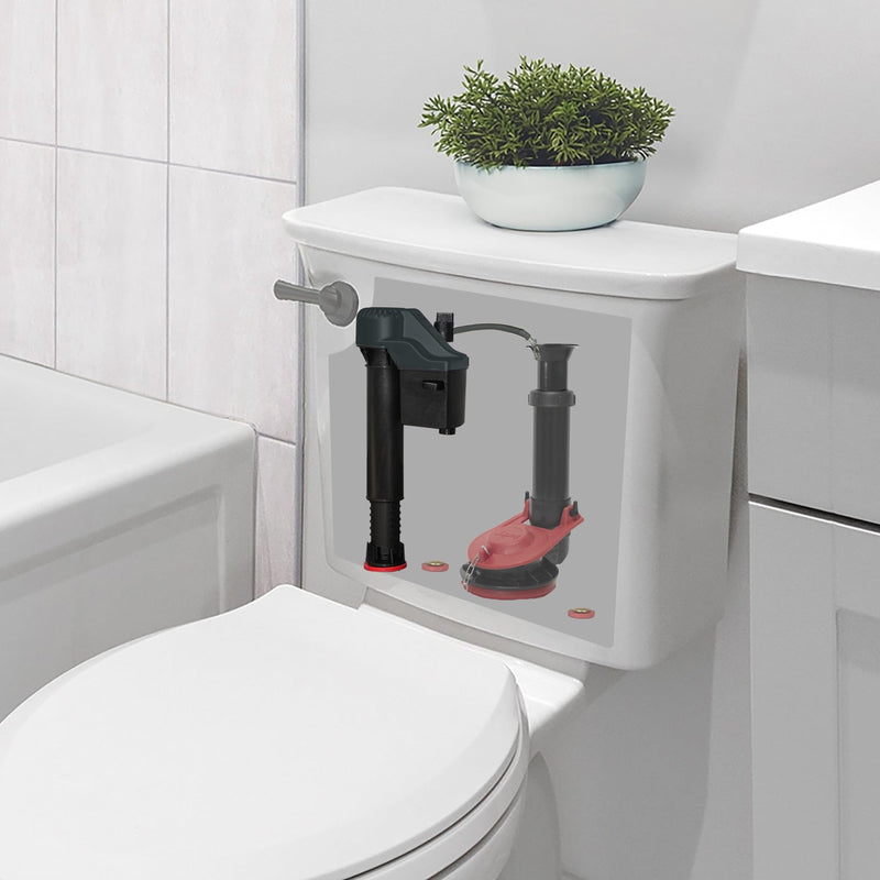 [Australia - AusPower] - Korky QuietFILL 2X Long Life Toilet Fill Valve - Universal Fits 99% of Toilets - Easy Height Adjust for Fast Install, 528X No Size 