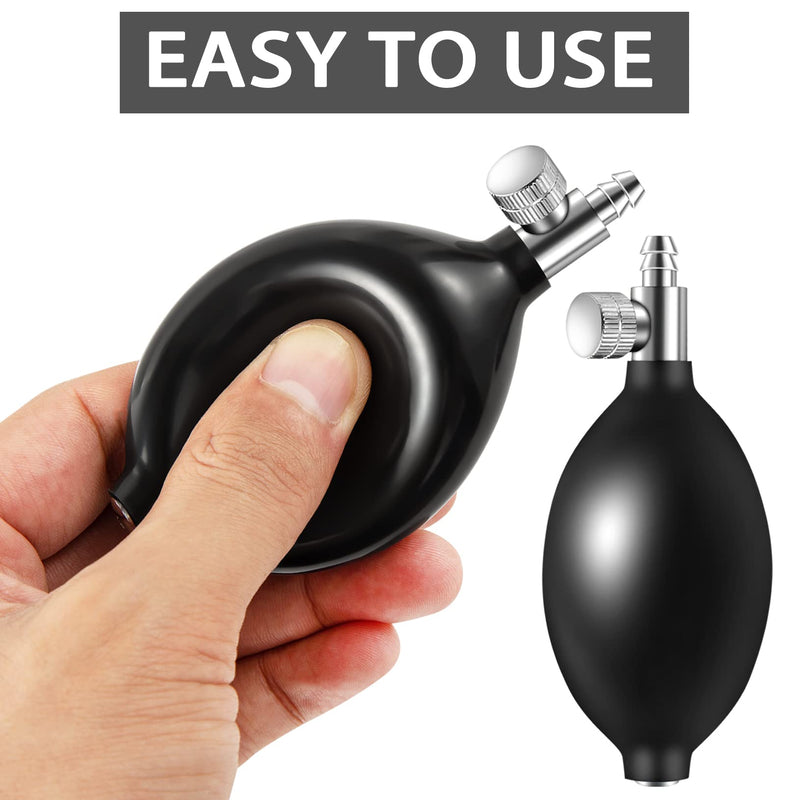 [Australia - AusPower] - 3Pcs Blood Pressure Latex Bulb Replacement Inflation Bulb Pump Hand Squeeze Sphygmomanometer Bulb with Air Release Valve 