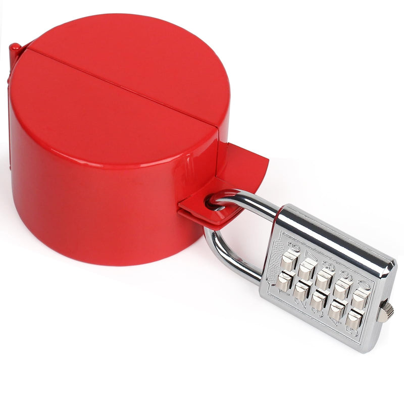 [Australia - AusPower] - Gate Valve Lockout Device/Propane Tank Lock/Gas Valve Lockout?can Cover The Disabled Locking Door Knob/Water Spigot Lock/Valve, can Prevent Rotation, can Prevent Operation Knob?Red? Small red 