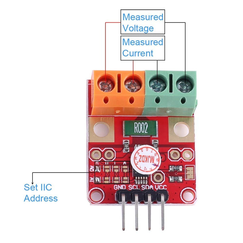 [Australia - AusPower] - DONGKER INA226 Voltage Current Module,0-36V 20A Power Monitor Module with I2C & SMBUS Compatible Interface for Measuring Voltage Current 