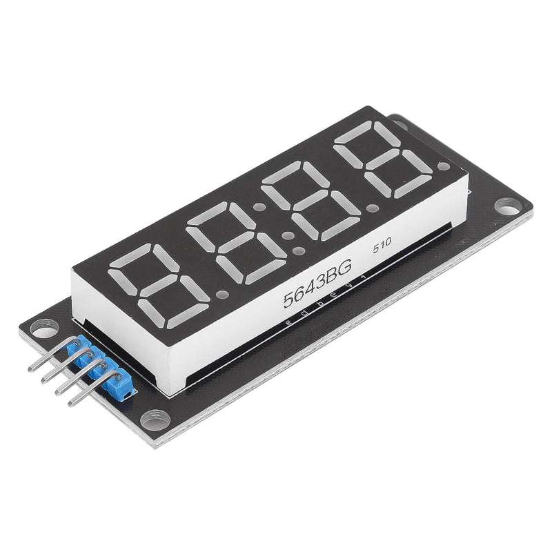 0.56 Inch 4-Digit Tube Segment Display Module TM1637 Driver Chip 7 Segment Digital Display (TM1637 Green)