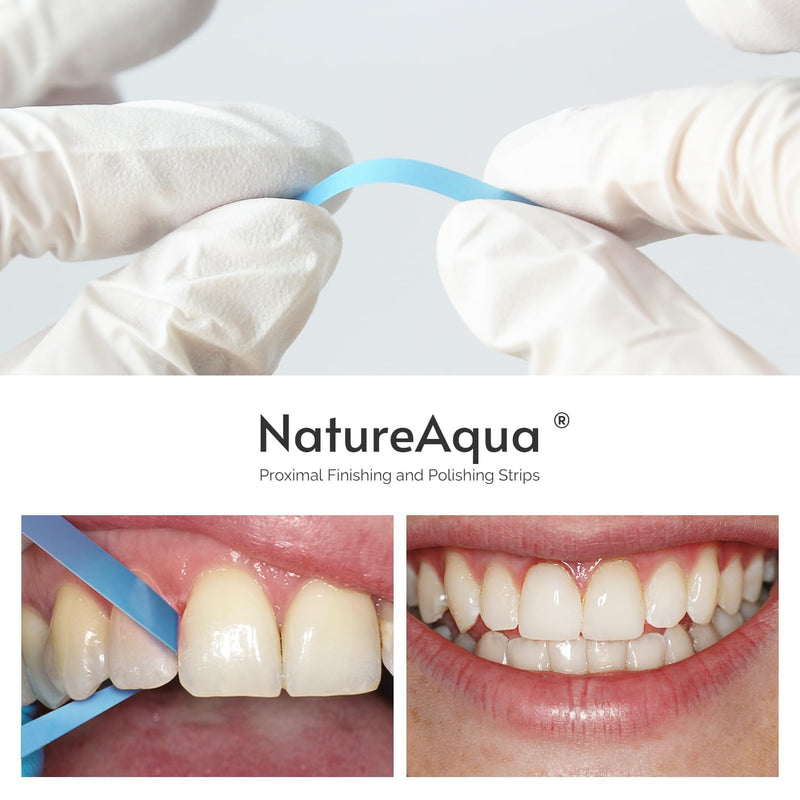 [Australia - AusPower] - Dental Polishing Strips - Fine Grit (30μm), 4mm Wide × 6m Long Roll, Blue Color - Abrasive Strips for Teeth Polishing & Interdental Finishing - Safe for Professional & Home Use 