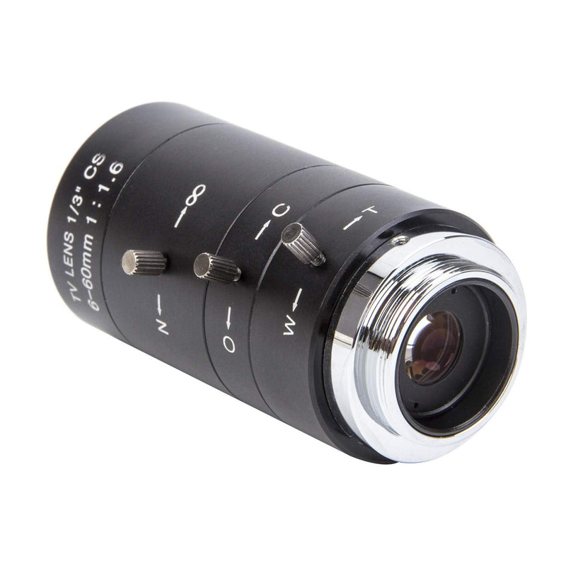 [Australia - AusPower] - 6-60mm 1/3" CS Lens CCTV Lens IR F1.6 Manual Zoom Manual Iris for CCTV CCD Camera 6-60mm 