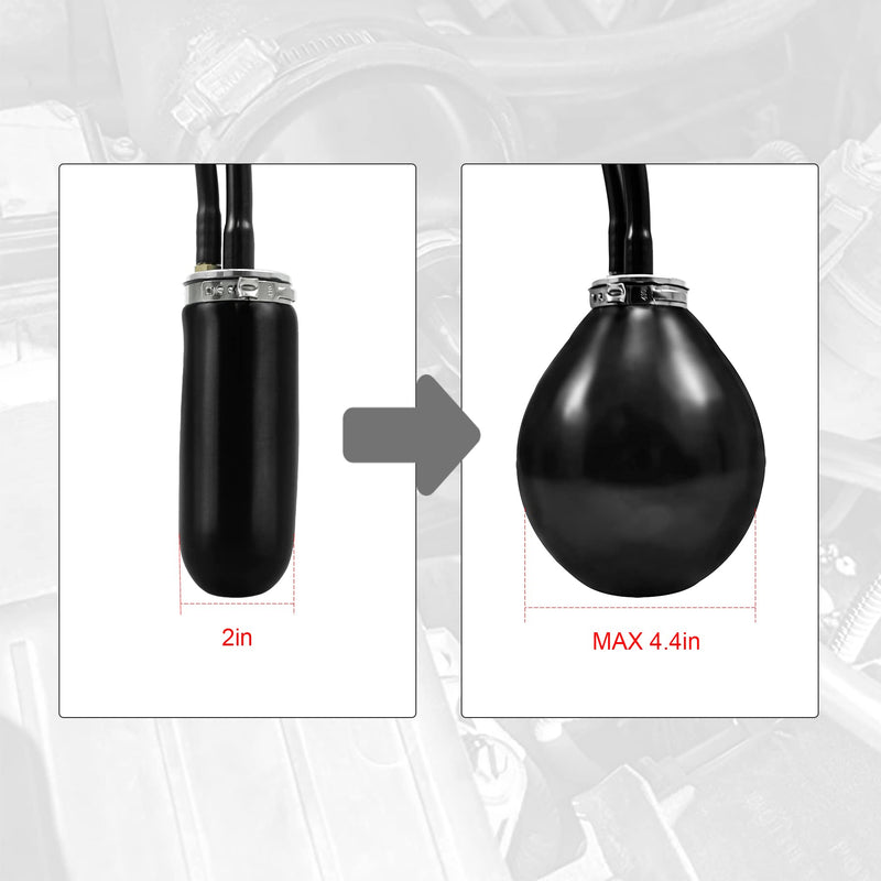 Easy Intake Adapter with Strong Sealing Expandable Bladder Automotive Evap Smoke Machine Leak Tester Accessories Smoke Machine Inflatable Bladder for 12V Vehicle Fuel Leakage Detector Diagnostic