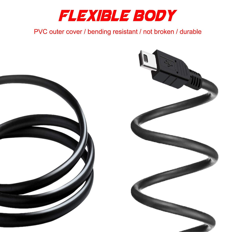 [Australia - AusPower] - 2Pack 10Ft Charger Cable for PS3 Controller, Magnetic Ring Mini USB Data Cord for Sony Playstation 3/ PS3 Slim/PS Move Controllers ,GoPro, TI-84 Plus CE HD,Dash Cam,MP3 Player Digital Camerasetc 