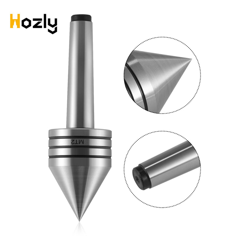 [Australia - AusPower] - MT2 Heavy Duty Live Tailstock Center - Precision Hardened Morse Taper #2 Lathe Tailstock Center for Metal Wood Turning, Milling, Drilling - CNC Compatible(MT2) MT2 