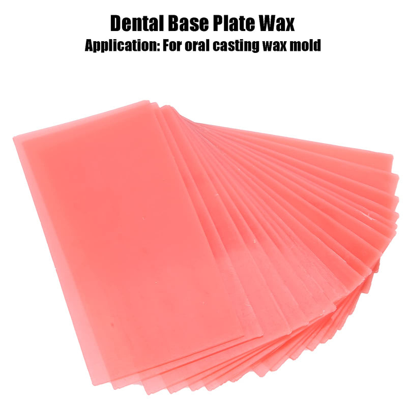 18pcs Dental Base Plate Wax, Red Utility Bite Wax, Dental Wax Auxiliary Material for Dentist Supply of Dental Wax Sheets, Red Dental Care Wax