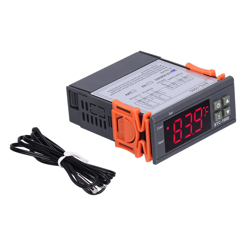 [Australia - AusPower] - Digital Temperature Controller, -1000 Cooling and Heating Temperature Controller Digital Thermostat with Sensor for Temperature Measurement Temperature Control (AC110~220V) AC110~220V 