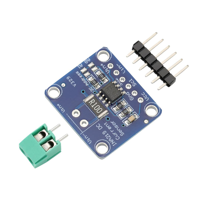 INA219 Bidirectional DC Current Monitoring Sensor with I2C Interface, 3-5.5V Zero Point Drift Performance Monitor Breakout Module for Arduino (Pack of 2)