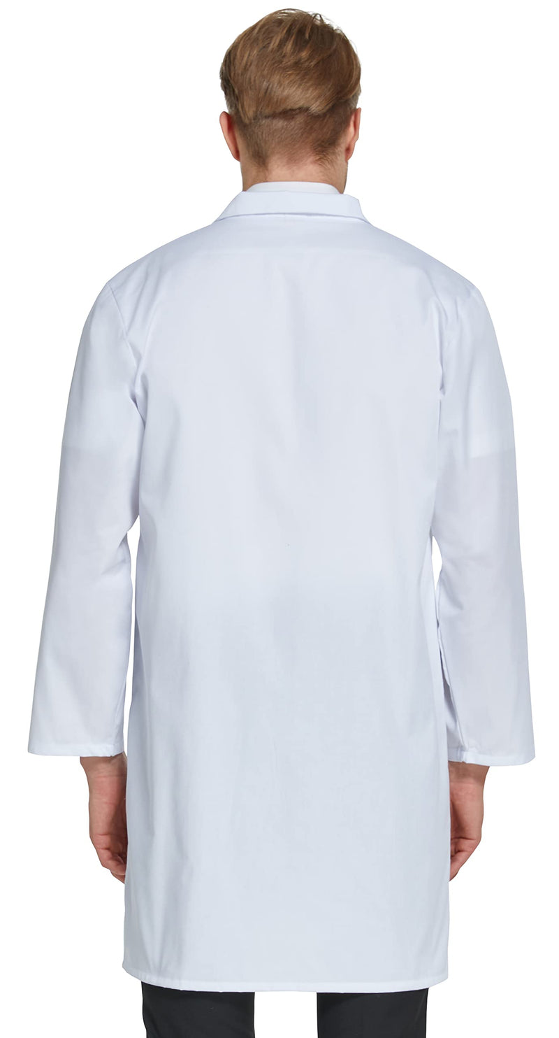 [Australia - AusPower] - Professional Lab Coat for Men Women Long Sleeve, White, Unisex Large 