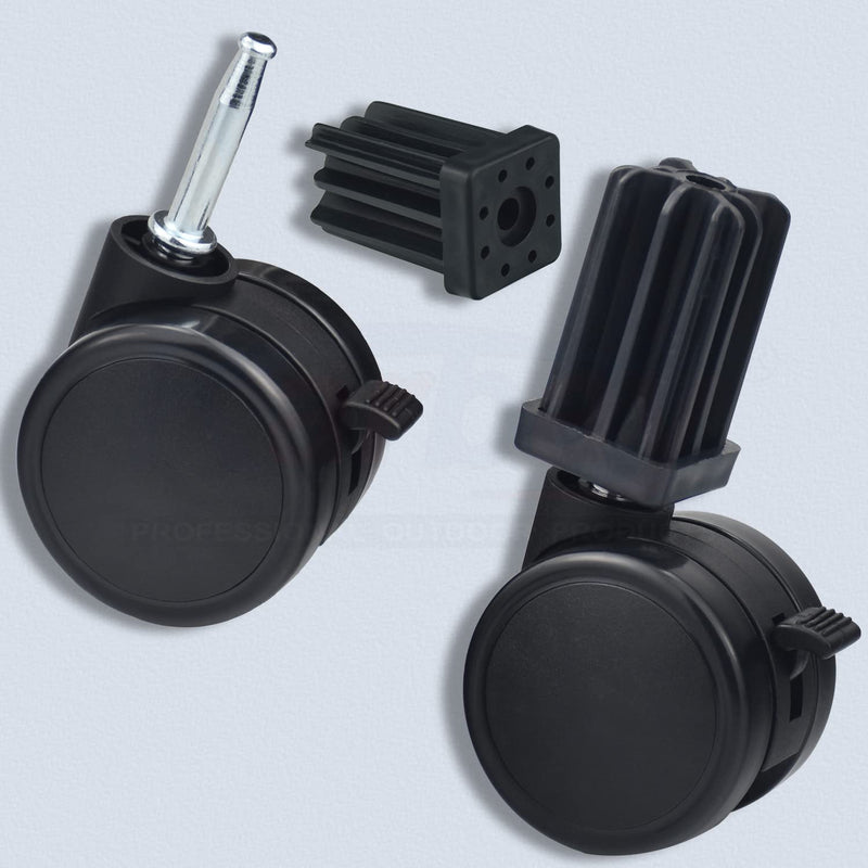 [Australia - AusPower] - Caster Wheel Gas Grills/Stem Style Locking Swivel Caster 6414 306414 for Weber, Genesis, Summit, Silver, Spirit Gas Grills, Includes Caster Insert (2 5/16" in Diameter) (2) 