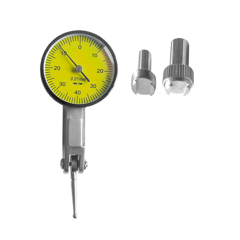 [Australia - AusPower] - Ouitble Dial Gauge 0-0.8mm Dial Gauge Dovetail Rails Dial 0.01mm High Precision Measuring Tool for Mechanical Processing Inspection 
