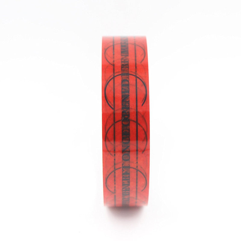 Solitary Walker Tamper Proof Security Tape Complete Transfer 1 Inch x 55 Yards Red Resistant Ultra Thick Seal Safety Stickers Labels Seals Prevent Opened Void Tape