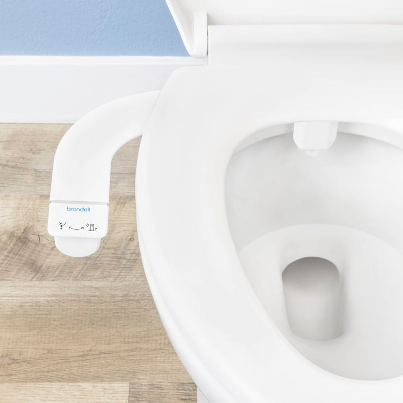 Brondell WS-11 Rinslet Single Nozzle Bidet Attachment, White