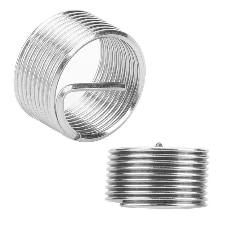 [Australia - AusPower] - 10Pcs M18x1.5x1D Thread Inserts Screw Bushing Coiled Threaded Expansion Conversion Tool Stainless Steel Fastener 