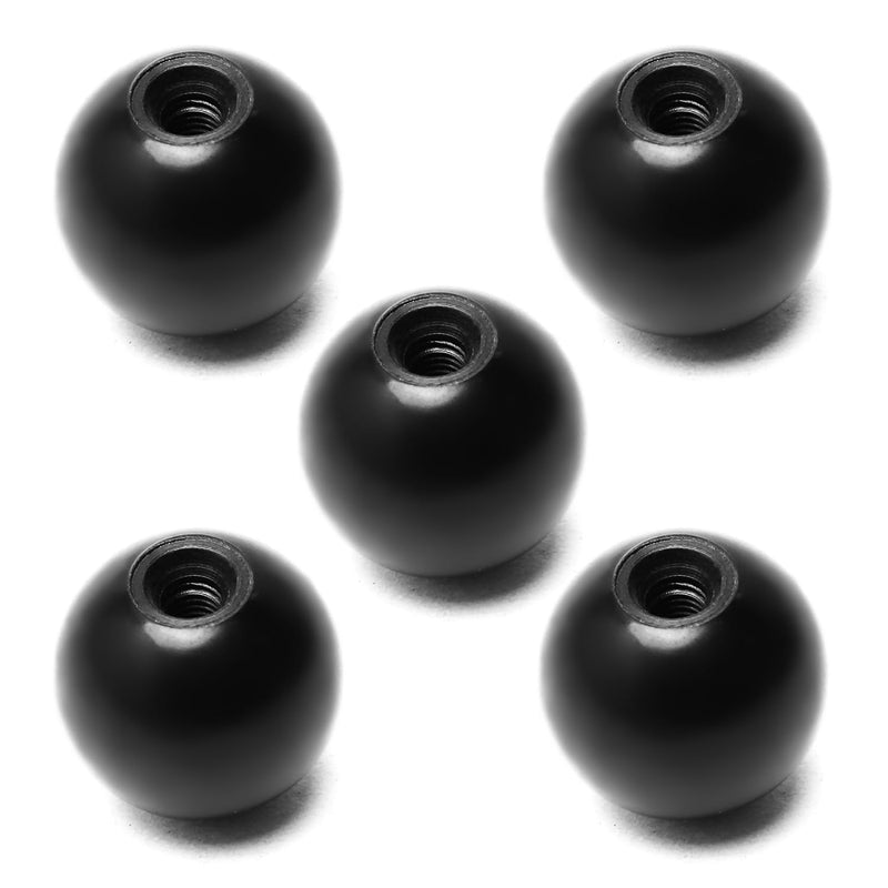 Othmro 5pcs Thermoset Ball Knob M6 Female Thread Machine Handle 30mm Diameter Smooth Rim