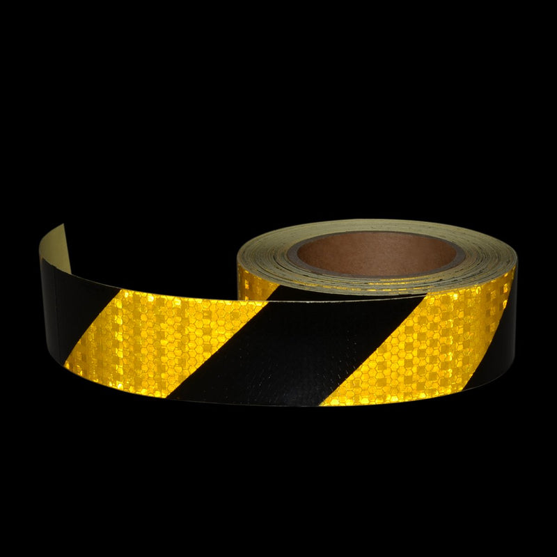 AISEY Reflective Safety Tape (Stripe Yellow/Black, 2" x30ft) 2"x30ft