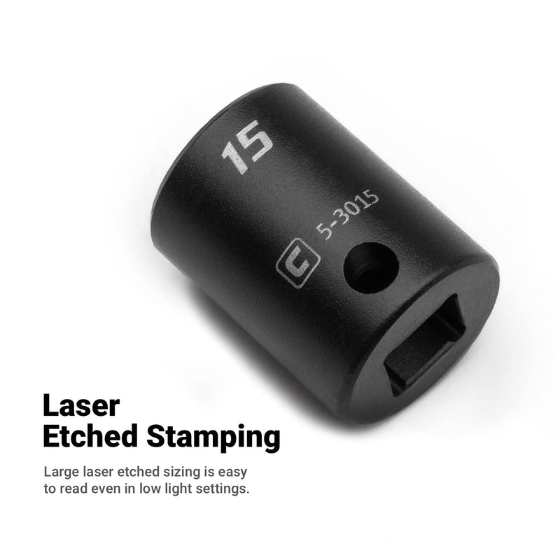 [Australia - AusPower] - Capri Tools 10 mm Shallow Impact Socket, 3/8-Inch Drive, 6-Point, Metric 