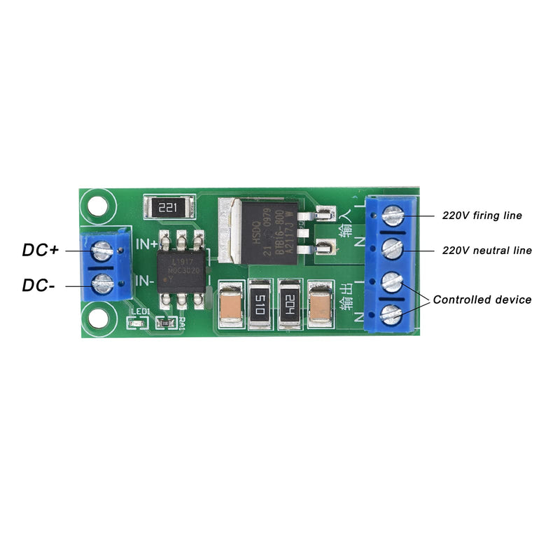 Hilitand SCR Module AC 220V Plastic DC Control Thyristor Control Trigger Switch Optocoupler Isolation Module