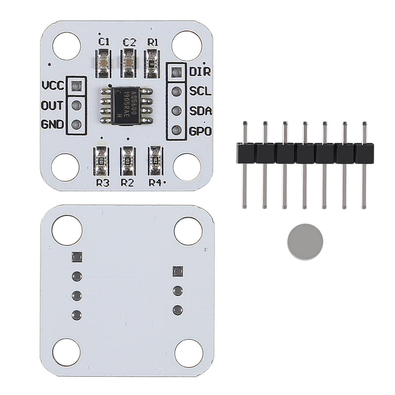 [Australia - AusPower] - 4PCS AS5600 Magnetic Encoder 12bit high Precision Magnetic Induction Angle Measurement Sensor Module 3.3V (4 PCS) 4 PCS 
