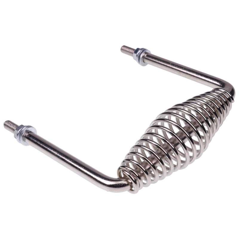 [Australia - AusPower] - 6" Stainless Spring Handle 5" Wide Overall with 1/2" Steel Rod Compatible with Most BBQ Pits Trailers Grills Custom Metal Projects Smokers Wood Stoves Cabinets 