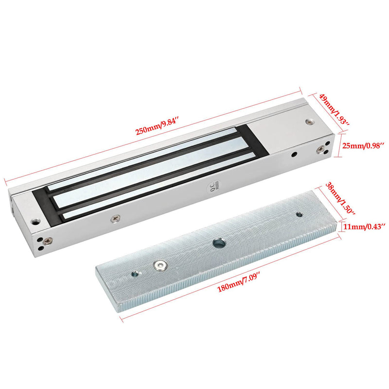 Z and L Bracket for 280KG 600LBS Holding Force Electromagnet Lock Single Door Access Control Electric Magnetic Door Lock Z and L Bracket