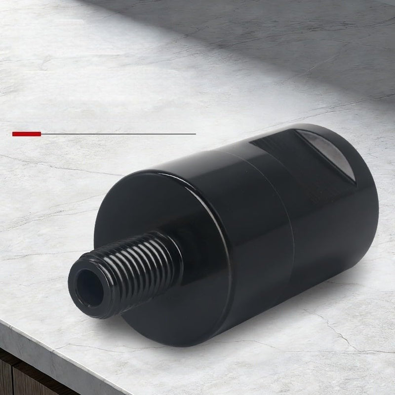 Drill Adapter 1-1/4" to M16 Thread Reducer Carbon Steel Conversion Head with Black Oxide Finish for Secure Connection in Water Drilling Operations