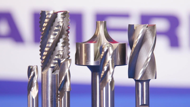 Drill America 20.00mm High Speed Steel 4 Flute Single End End Mill, DWC Series 3/4 Inches 4-1/8 Inches Unfinished 1 DWC20MM-4FSE