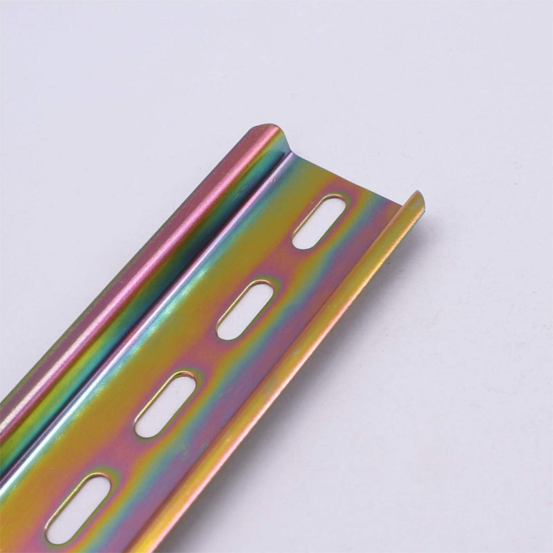 Taiss 3 pieces 30 cm DIN rail high-quality colored steel DIN rail, for distribution cabinet control cabinet, 35 mm wide, 7.5 mm high, 300 mm long, 300 mm / 12 inch G