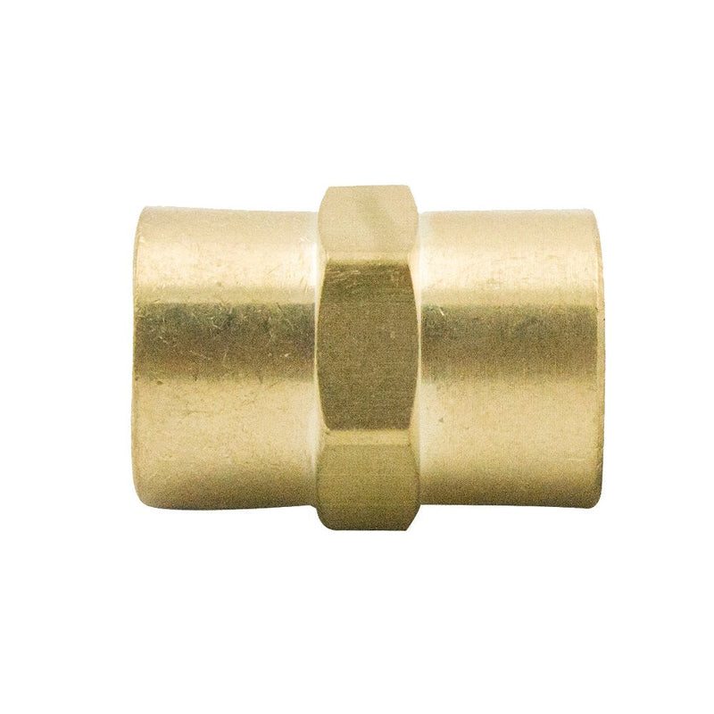 [Australia - AusPower] - Legines Brass 1/8" NPT Female × 1/8" NPT Female Coupling Coupler Hex Head Pipe Fitting 1200psi (Pack of 2) 1/8" x 1/8" NPT Female 