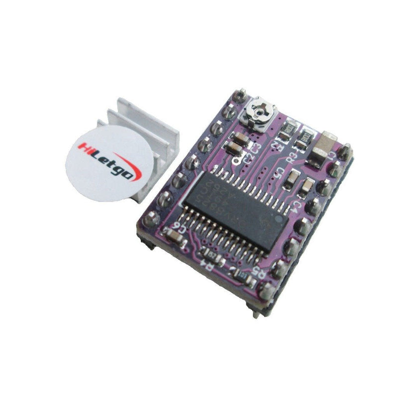 HiLetgo 5pcs DRV8825 Stepper Motor Driver Module for 3D Printer RepRap 4 RAMPS1.4 StepStick (Pack of 2) Small (Pack of 2)