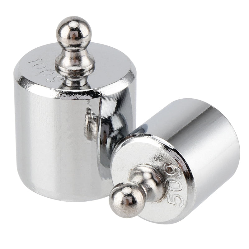 Set of 7 Stainless Steel Calibration Weights 500 g, 1 x 200 g, 2 x 100 g, 1 x 50 g, 2 x 20 g, 1 x 10 g Calibration Weight Set, with Calibration Weight, Tweezers for Digital Scales, Laboratories, Hobby