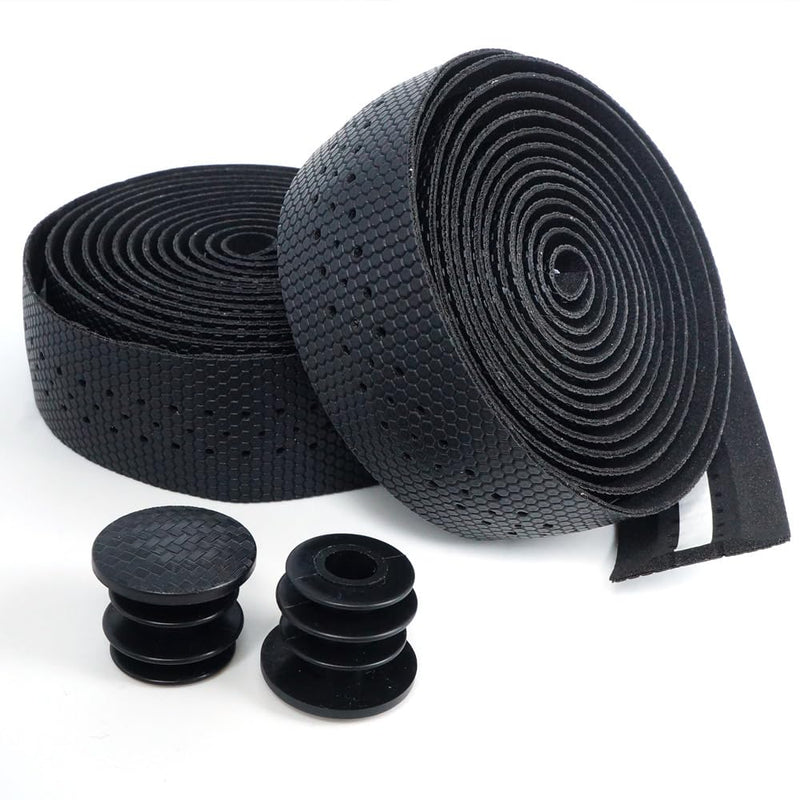 Road Bike Handlebar Tape -Black 3 mm Thick Comfortable – Soft, Classic Road Racing Bicycle Handle Bar Tape