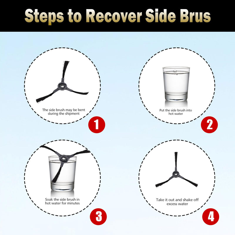 [Australia - AusPower] - Replacement Parts Accessories compatible with Shark RV2100S,RV2110S,AV2120S, RV2110SDUS,RV2120AE，RV2110,AV2110S, Main Brush, Filter, Side Brush, Roller Cover, Pre-Motor Foam & Felt Filter 
