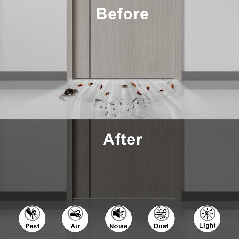 [Australia - AusPower] - Strong Adhesive Weather Stripping, High Density Weatherproof Weather Stripping Door Seal Strip for Sliding Door, Windows,Soundproof Foam Sealing Strip, White(1/2 in x 1/4 in x 26Ft) 1/2 In x 1/4 In x 26Ft 