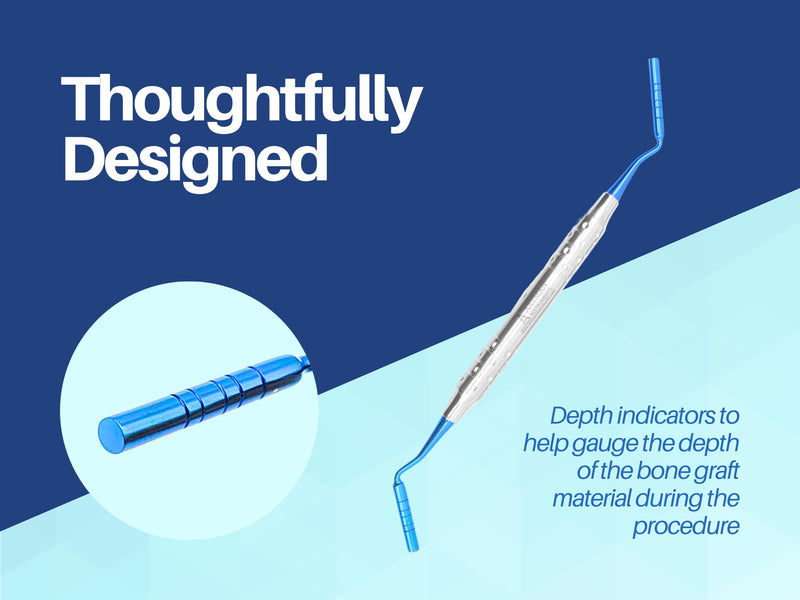 [Australia - AusPower] - Dental Implant Bone Graft Plugger Grisdale Condenser Double Ended Working Tips (3.5mm & 4mm) 3.5mm & 4mm 
