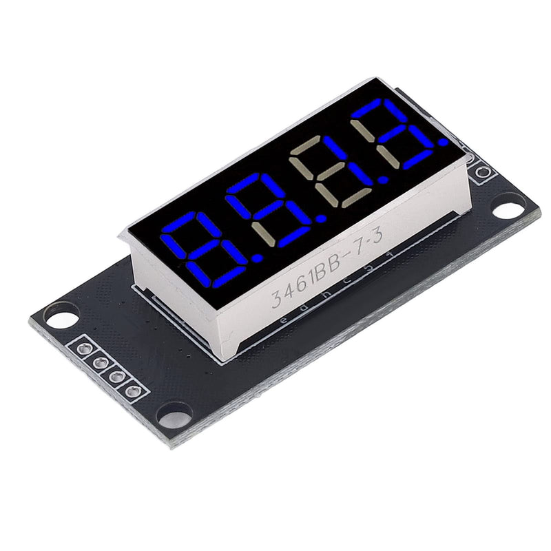 Led Segment Display, 4 Digit Tube Led 7 Segment Display Module TM1637 Drive Chip Tube Clock Display 0.36in Blue Display Led, Led Segment Displays