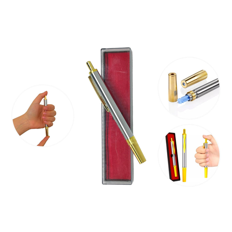 Lancing Aid with 100 Sterile Lancets, Blood Lancet Pen, Blood Collection Pen, Cupping Pen, Lancet Pen, Blood Pen, Blood Drainage, Hacamat Kalemi, Hijama Pen