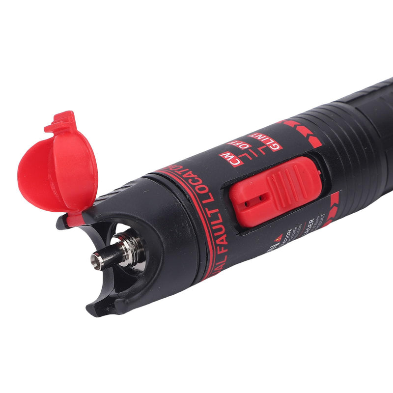 [Australia - AusPower] - Fiber Optic Visual Fault Locator 15KM Universal Connector Rechargeable Light Pen VFL Tester Portable Design for Maintenance and Circuits 